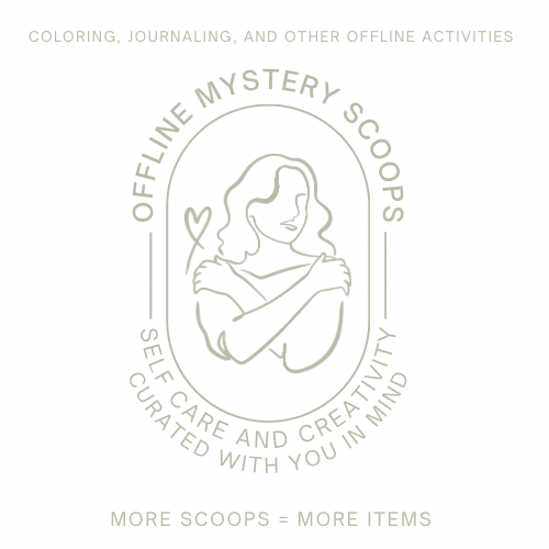 Mystery Scoops - Offline Activities, Coloring, Journaling and Self Care