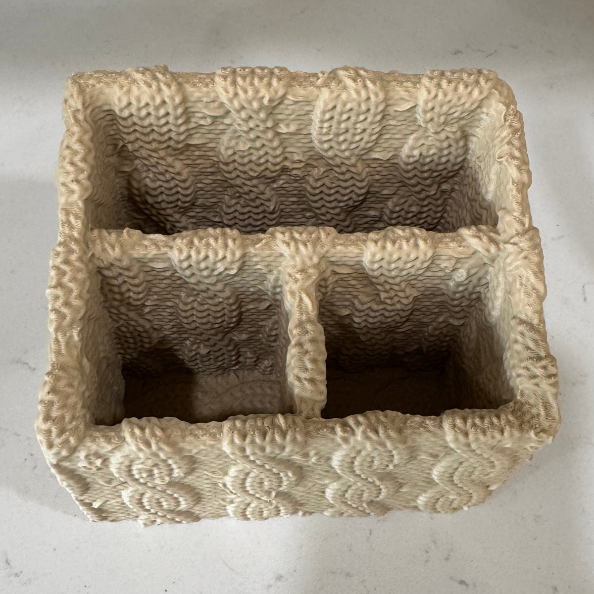 Cable Knit Pen Cup & Organizers | Cozy Collection