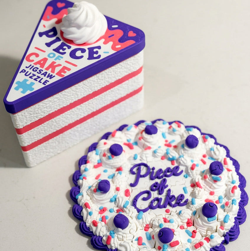 Piece of Cake Jigsaw Puzzle with Storage Container | Cozy Collection