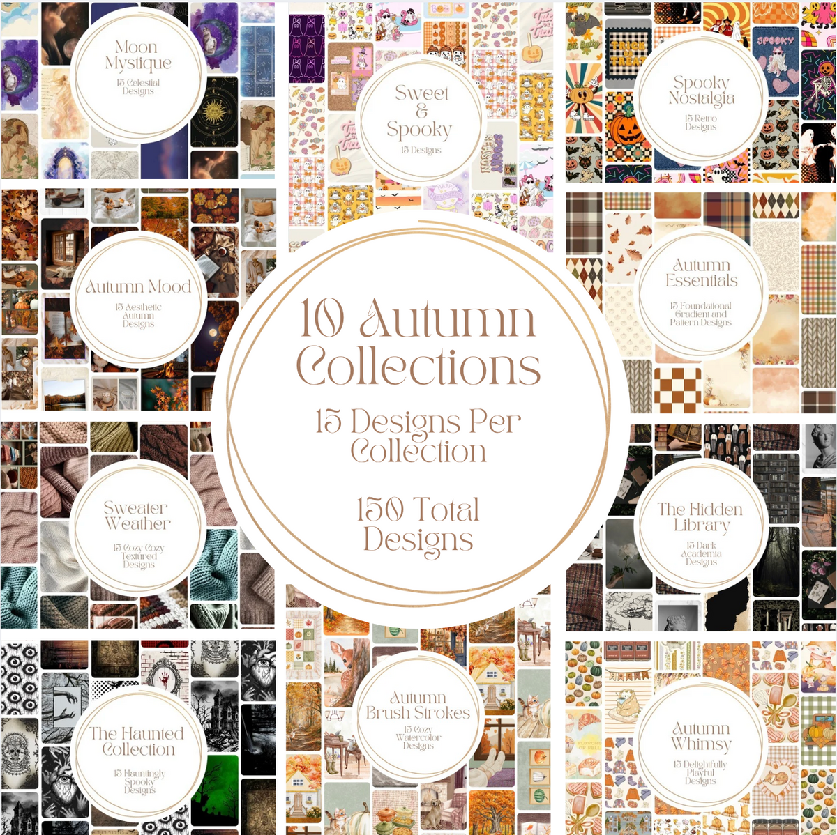 Fall Scrapbook Paper Mega Bundles